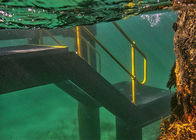 38x38 Vinyl Resins Fiberglass Grating Panels Human Walkway For Floating Dock