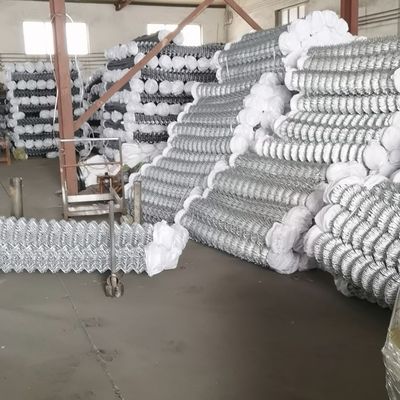 Ogrodzenie o masie 90*90mm Galwanizowane ogniwa łańcuchowe