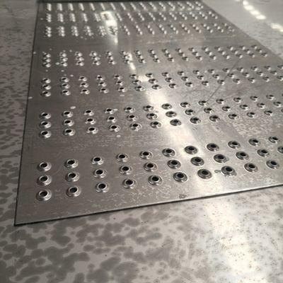 Okrągłe prostokątne kształty otworów Perforated metal plate customized