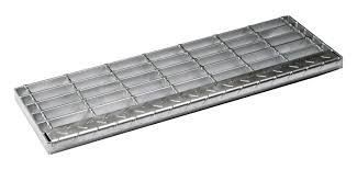 Welded Plain Type Serrated Bar Hot DIP Galvanizing Steel Structure Grating for Stair Tread